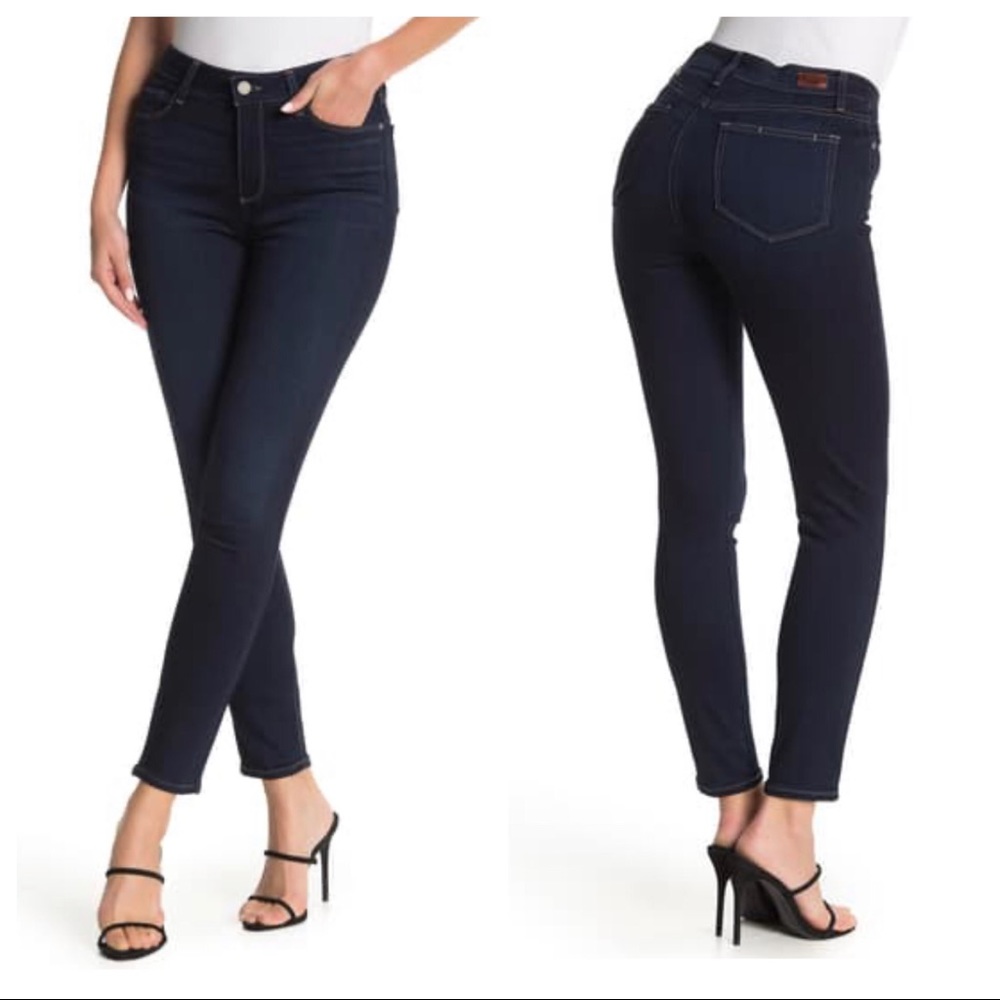 PAIGE Hoxton Ankle Celeste, High Rise Ankle Skinny